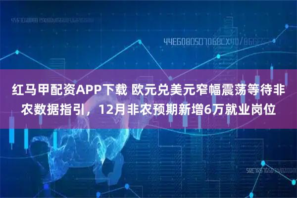 红马甲配资APP下载 欧元兑美元窄幅震荡等待非农数据指引，12月非农预期新增6万就业岗位